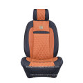 Car Seat Cover 3D Shape with Four Season Leatherette-Red Brown